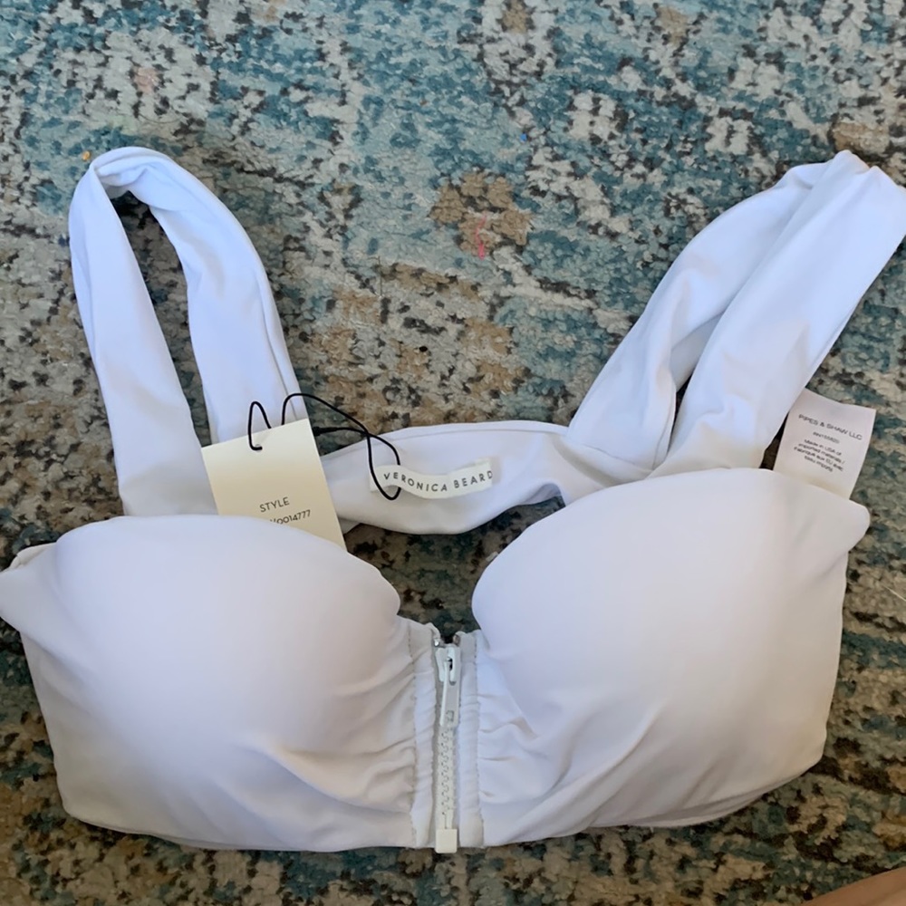 New Veronica Beard Zip Up Balos Top